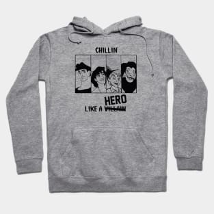 Chillin like a Hero - Aladdin, Peter Pan, Simba, Hercules Hoodie